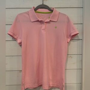 Lilly Pulitzer pink polo shirt. 100%
Pima cotton in size medium.
